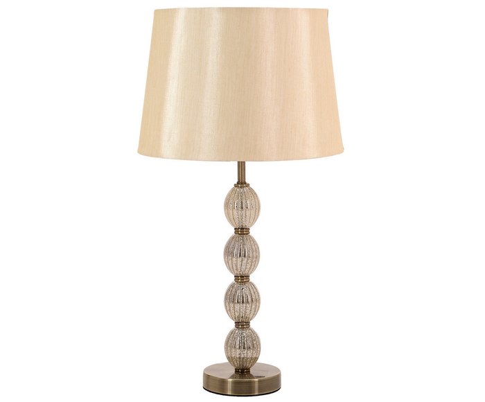 Лампа настольная с текстильным абажуром