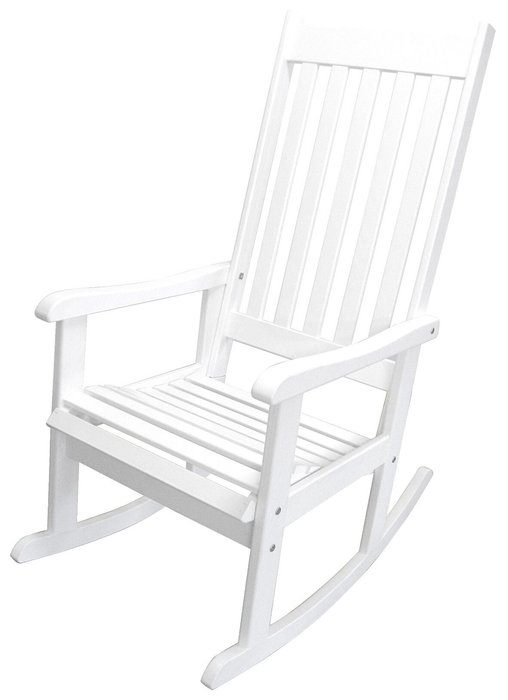 Кресло-качалка Savannah из массива сосны белого цвета