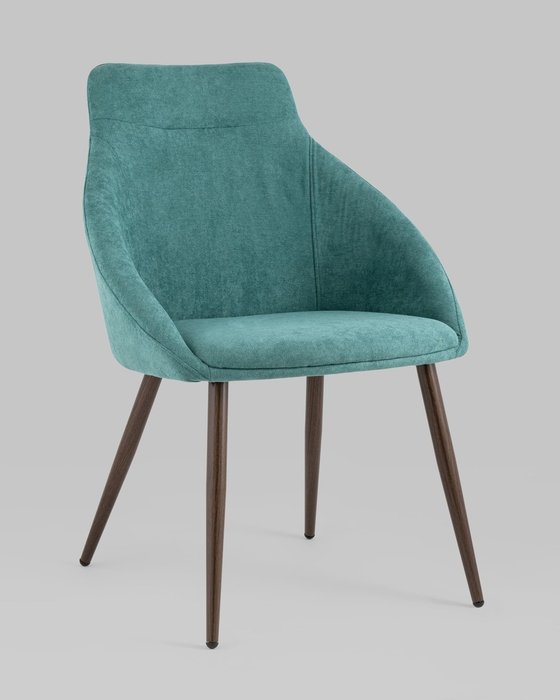 Стул Квини сине-зеленого цвета  - купить Обеденные стулья по цене 6490.0