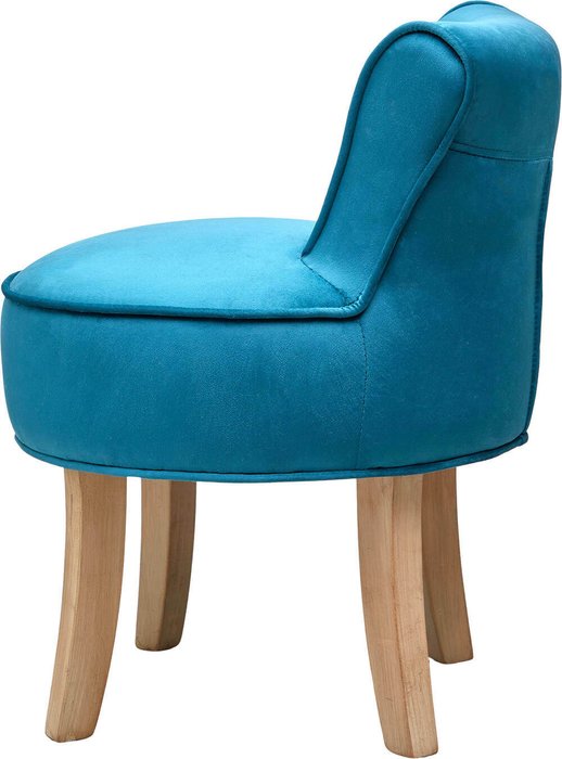Стул в обивке из велюра синего цвета - купить Обеденные стулья по цене 15988.0