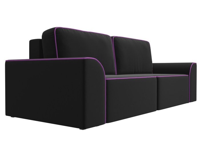 Прямой диван-кровать Вилсон черного цвета - лучшие Прямые диваны в INMYROOM