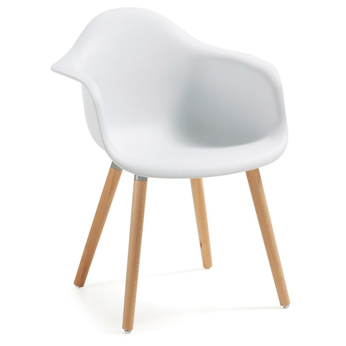 Кресло Kenna белое - купить Обеденные стулья по цене 23990.0