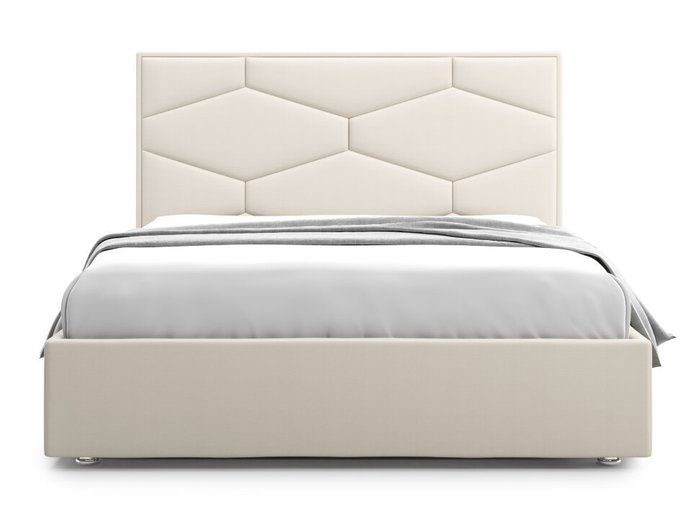 Кровать Premium Milana 4 160х200 молочного цвета с подъемным механизмом - купить Кровати для спальни по цене 61000.0