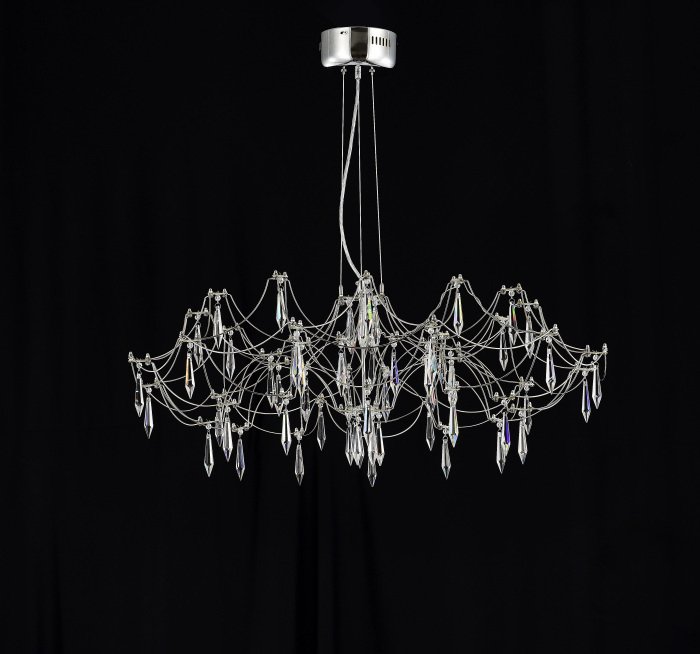 Подвесная люстра Ersilia MR2660-60P-76AP (металл, цвет никель) - купить Подвесные люстры по цене 73495