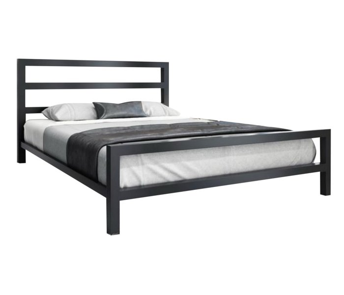 Кровать Аристо 140х200 черного цвета - купить Кровати для спальни по цене 30990.0
