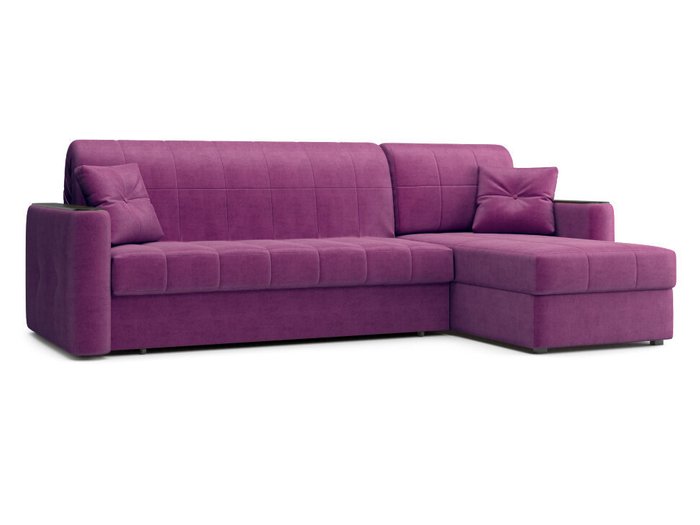 Угловой диван-кровать Ницца фиолетового цвета - купить Угловые диваны по цене 70200.0