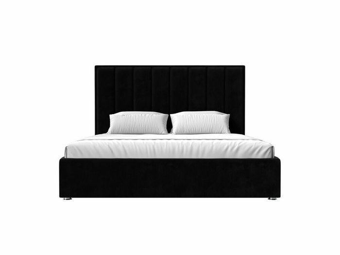 Кровать Афродита 200х200 черного цвета с подъемным механизмом - купить Кровати для спальни по цене 97999.0