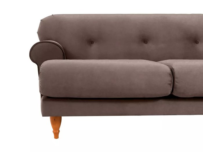 Диван Italia коричнево-бежевого цвета  - лучшие Прямые диваны в INMYROOM