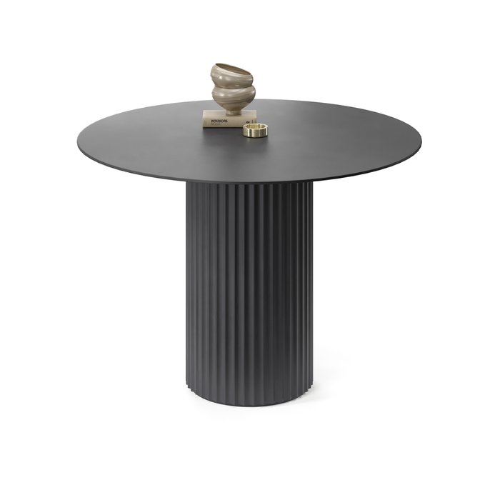 Обеденный стол круглый Капелла черного цвета - купить Обеденные столы по цене 58065.0