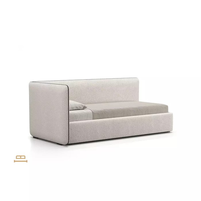 Кровать Assai Corner 90х200 бежевого цвета без подъемного механизма - купить Кровати для спальни по цене 83900.0