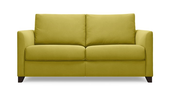 Диван трехместный Лион 187 горчичного цвета - лучшие Прямые диваны в INMYROOM