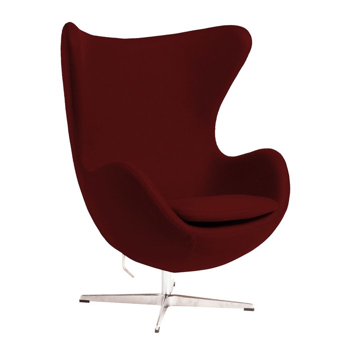 Кресло Egg Chair бордового цвета - купить Интерьерные кресла по цене 57800.0