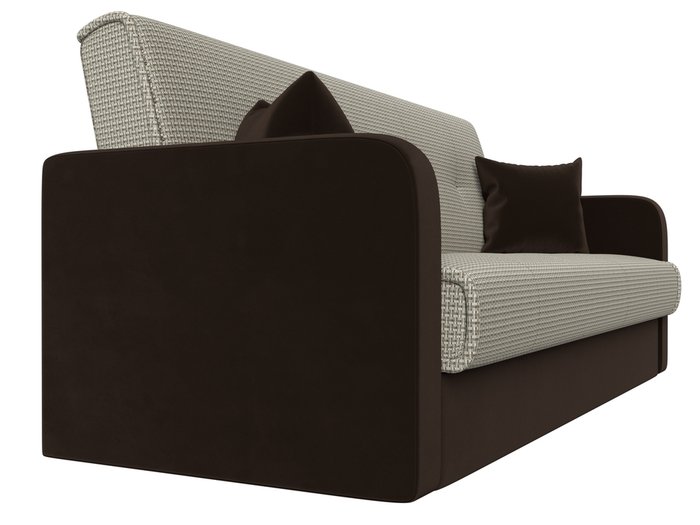 Диван-кровать Надежда бежево-коричневого цвета - лучшие Прямые диваны в INMYROOM