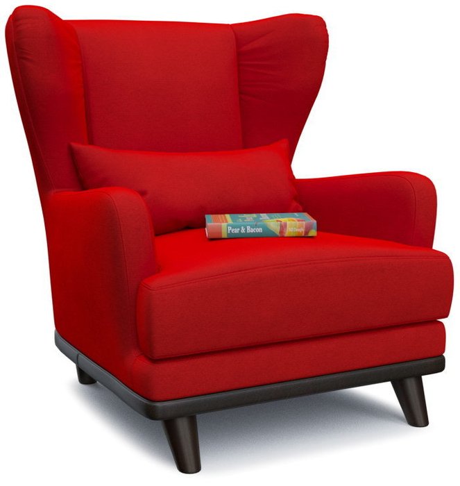 Кресло Роберт Людвиг дизайн 8 красного цвета