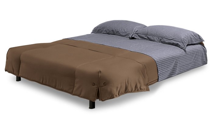 Диван-кровать Генуя S коричневого цвета - лучшие Прямые диваны в INMYROOM