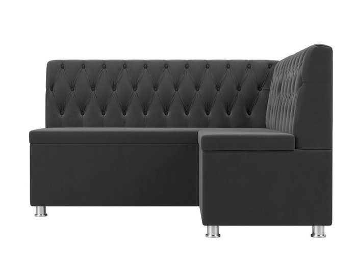 Кухонный угловой диван Мирта серого цвета правый угол - купить Угловые диваны по цене 38999.0