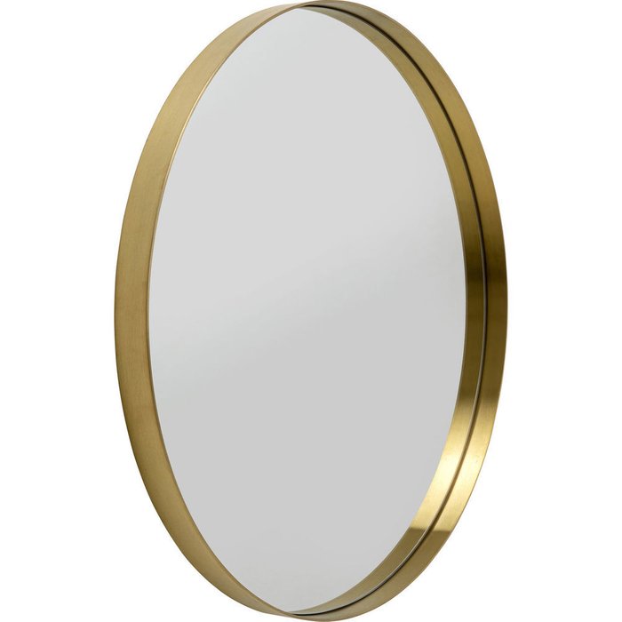 Зеркало настенное Curve в раме с латунным покрытием - купить Настенные зеркала по цене 74750.0