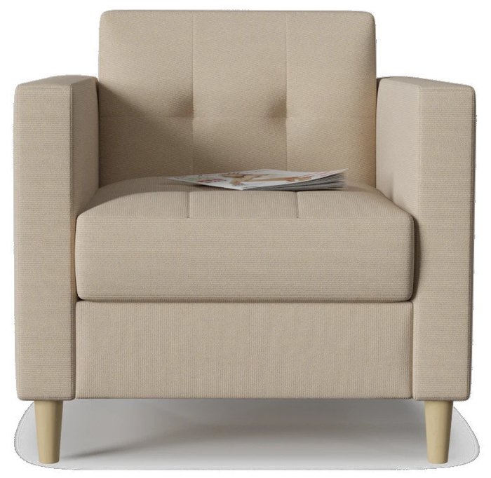 Кресло Квест Ivory бежевого цвета - купить Интерьерные кресла по цене 15689.0