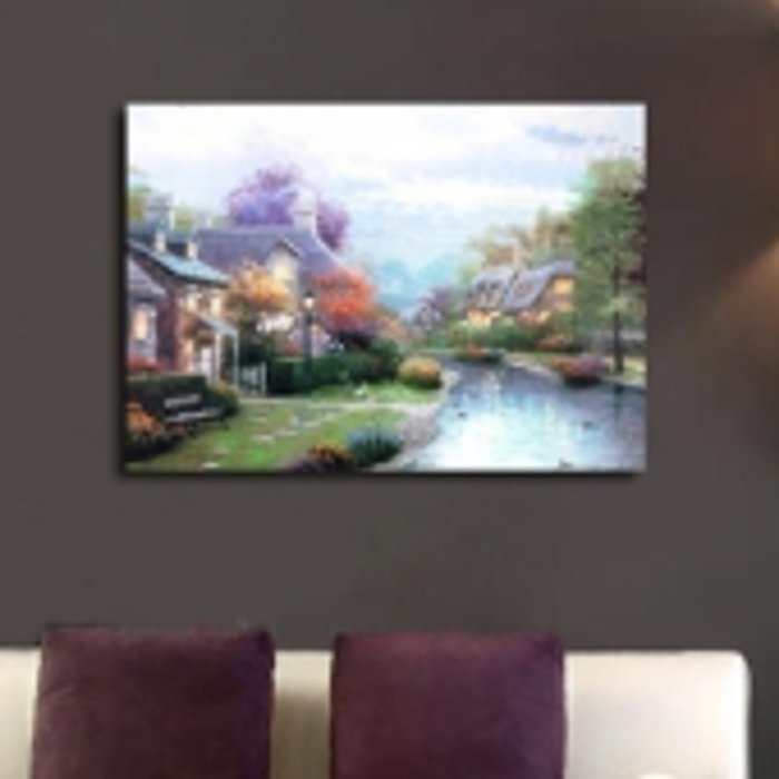 Декоративная картина на холсте: Живописная улица - купить Картины по цене 2990.0