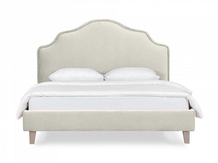 Кровать Queen II Victoria L 160х200 молочного цвета - купить Кровати для спальни по цене 56810.0
