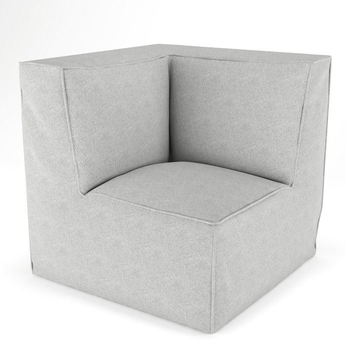 Кресло-Угол Quadro серого цвета