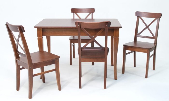 Обеденная группа Моцарт 120 коричневого цвета - лучшие Обеденные группы в INMYROOM Обеденная группа Моцарт 120 коричневого цвета - лучшие Обеденные группы в INMYROOM