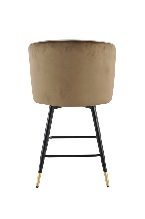 Стул полубарный Грейс бежево-коричневого цвета с поворотным механизмом - лучшие Барные стулья в INMYROOM