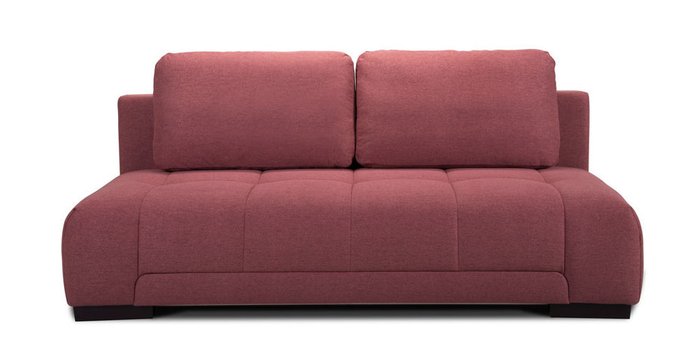 Прямой диван-кровать Льюис светло-красного цвета