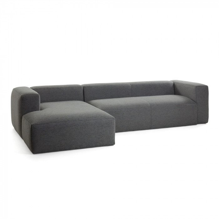 Угловой диван Blok темно-серого цвета - купить Угловые диваны по цене 222990.0
