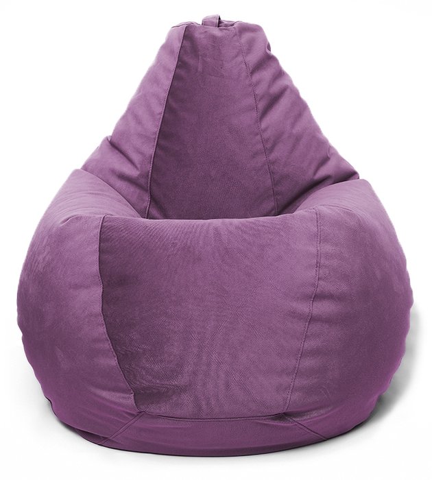 Кресло мешок Груша Maserrati 18 XL фиолетового цвета - купить Бескаркасная мебель по цене 4665.0