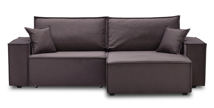 Угловой диван-кровать Фабио фиолетово-коричневого цвета - купить Угловые диваны по цене 37300.0