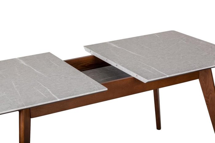 Раскладной обеденный стол Лунд со столешницей серого цвета - купить Обеденные столы по цене 34260.0