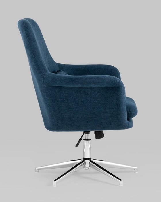 Кресло Рон темно-синего цвета - лучшие Интерьерные кресла в INMYROOM