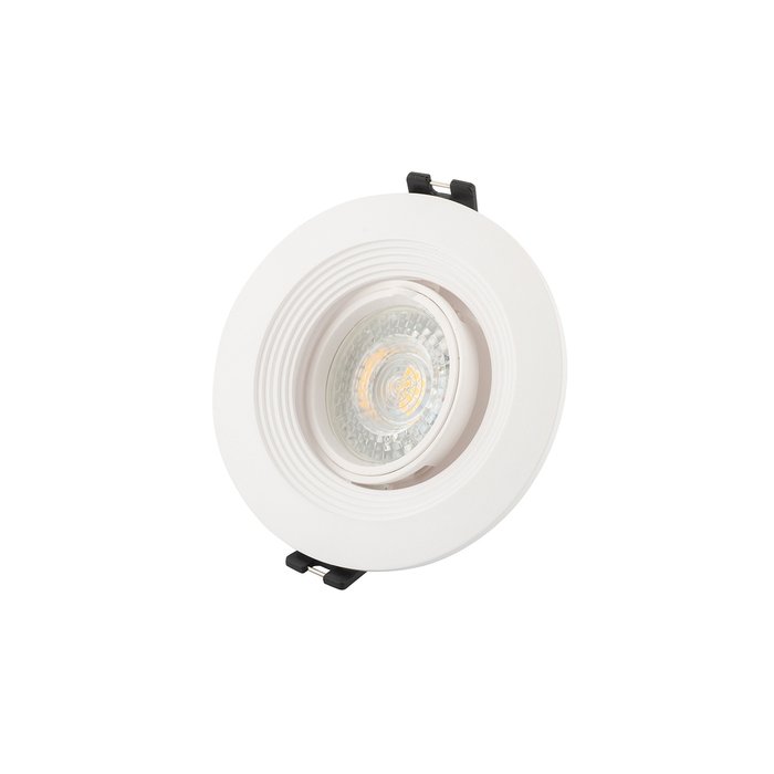 Встраиваемый светильник из пластик белого цвета - купить Встраиваемые споты по цене 809.0