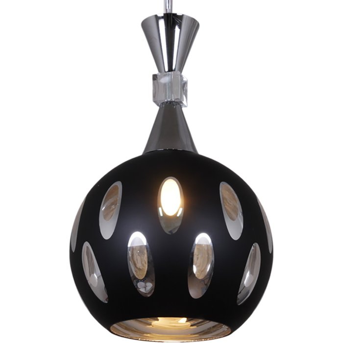 Подвесной светильник 03410-0.4-03 BK (металл, цвет черный) - купить Подвесные светильники по цене 6070.0