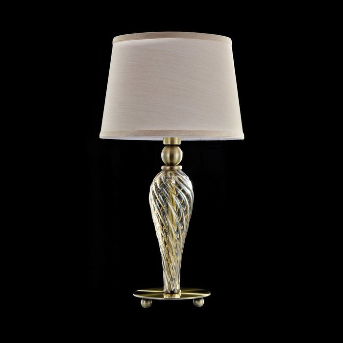 Настольная лампа Murano с бежевым абажуром - лучшие Настольные лампы в INMYROOM