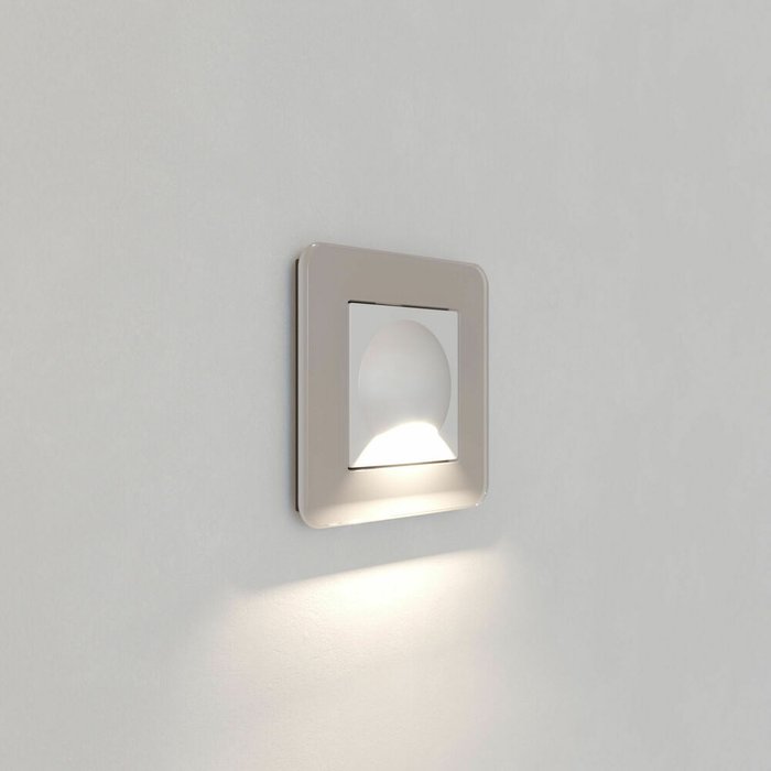 Встраиваемая LED подсветка Moon белый матовый W1154401 Встраиваемые механизмы белые матовые - лучшие Подсветка для лестниц в INMYROOM Встраиваемая LED подсветка Moon белый матовый W1154401 Встраиваемые механизмы белые матовые - лучшие Подсветка для лестниц в INMYROOM