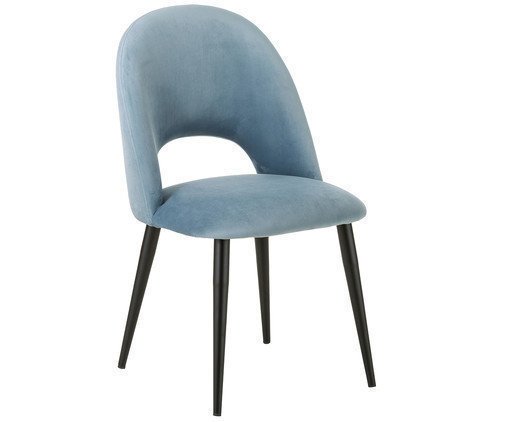  Набор из четырех стульев Pina голубого цвета - купить Обеденные стулья по цене 78000.0