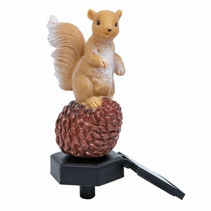 Светильник на солнечных батареях USL-S-834/PM410 SQUIRREL (полимер, цвет коричневый) - лучшие Наземные светильники в INMYROOM