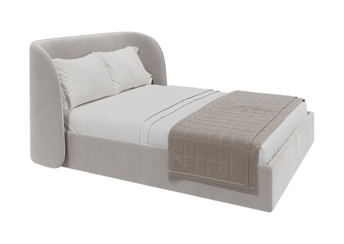 Кровать Classic 160х200 серого цвета с подъемным механизмом - лучшие Кровати для спальни в INMYROOM