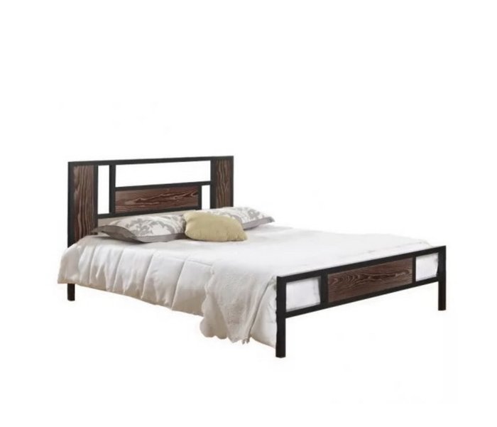 Кровать Бристоль 160х200 коричнево-черного цвета - купить Кровати для спальни по цене 30990.0