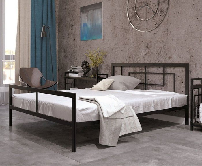 Кровать Кантерано 180х200 черного цвета - лучшие Кровати для спальни в INMYROOM