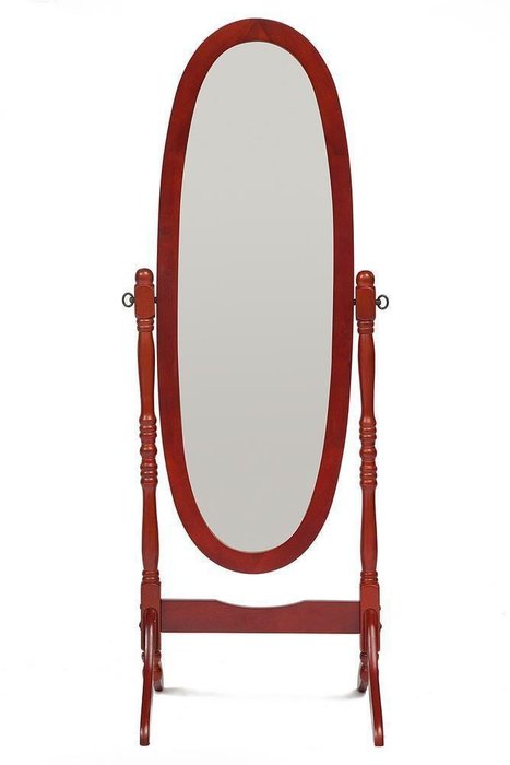 Зеркало напольное с поворотным механизмом красного цвета - купить Напольные зеркала по цене 4110.0