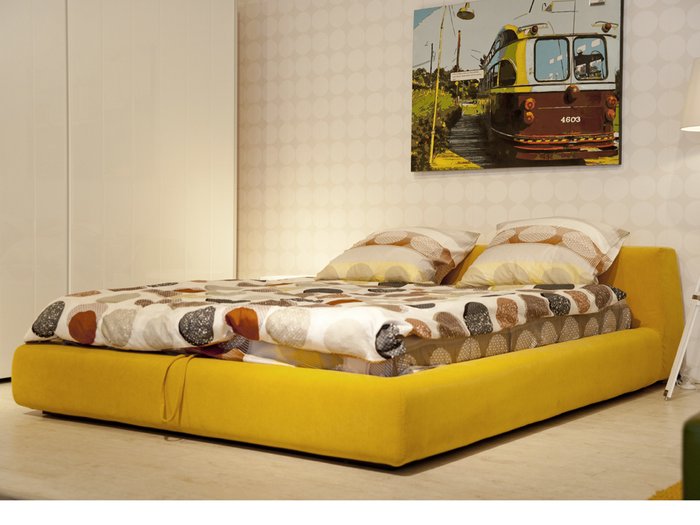 Кровать Vatta коричневого цвета 160x200 - купить Кровати для спальни по цене 65900.0