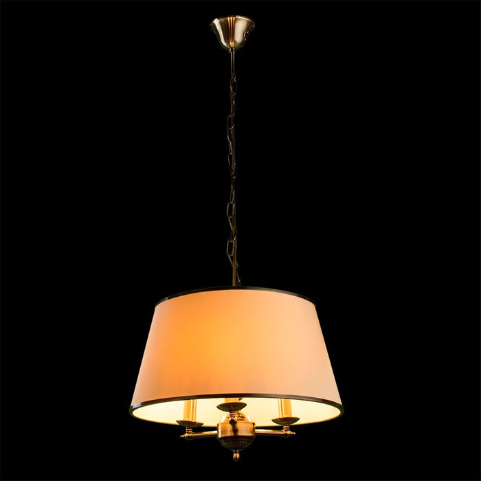 Подвесная люстра Arte Lamp Alice с бежевым абажуром - купить Подвесные люстры по цене 20990.0