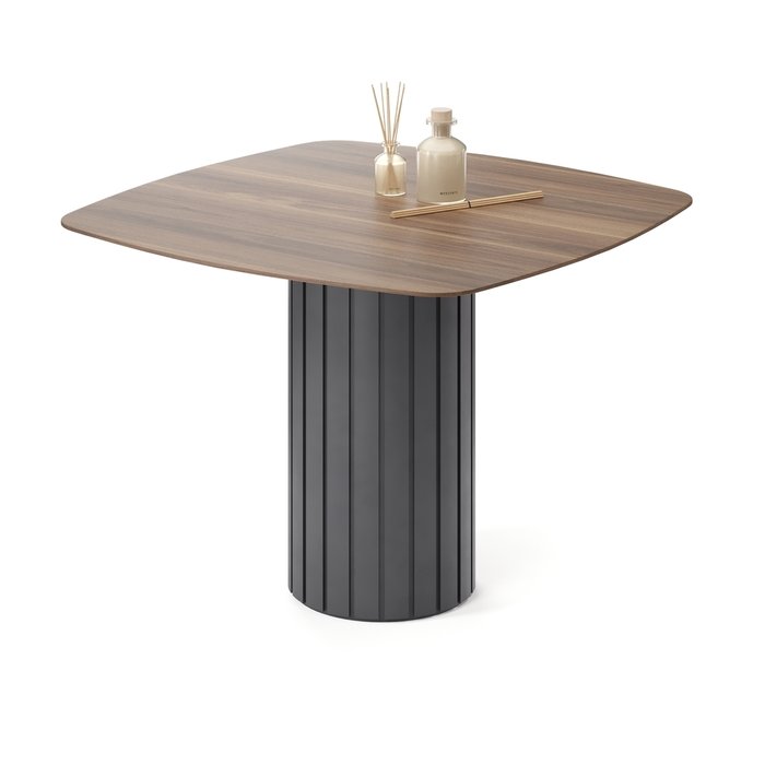 Обеденный стол квадратный Мелеф на черном основании - купить Обеденные столы по цене 84827.0