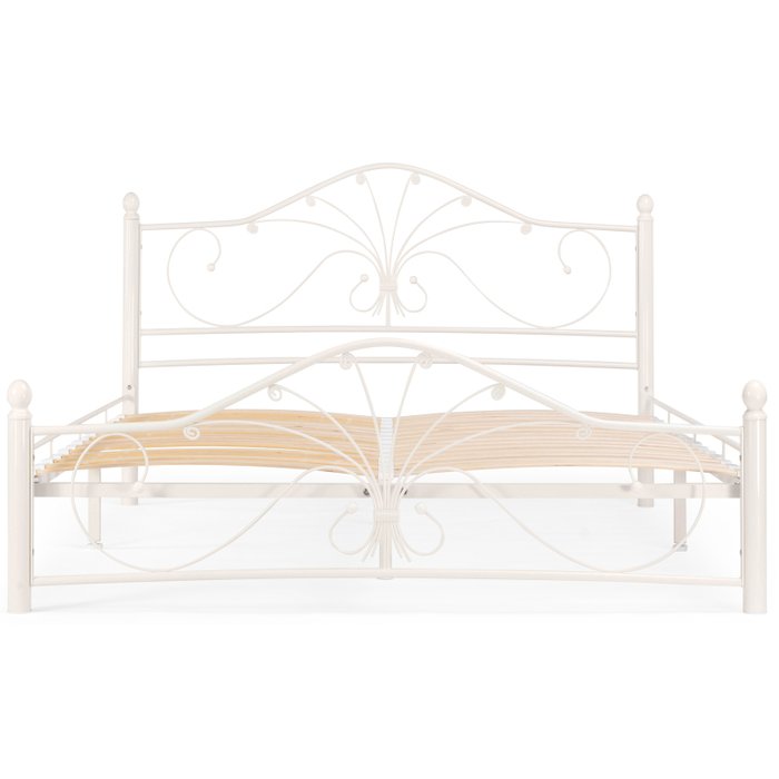 Кровать с основанием Мэри 160х200 белого цвета - лучшие Кровати для спальни в INMYROOM