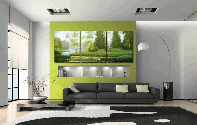 Декоративная картина "День в лесу" - купить Принты по цене 4500.0