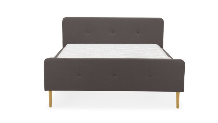Кровать Левита 160х200 темно-коричневого цвета  - купить Кровати для спальни по цене 52300.0
