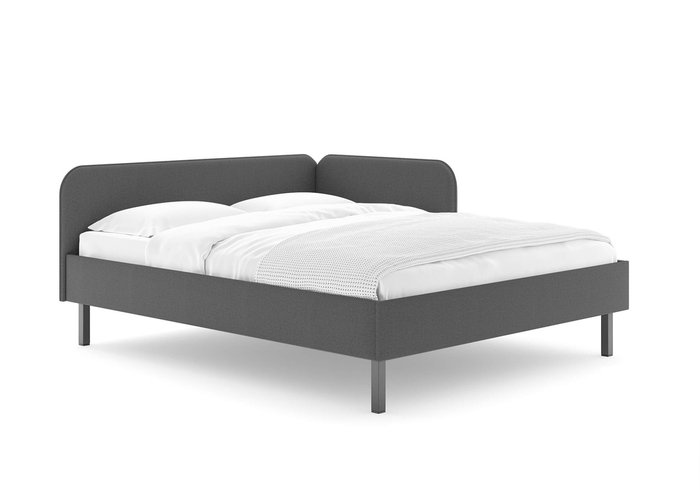 Кровать Julia 160х200 серого цвета без основания